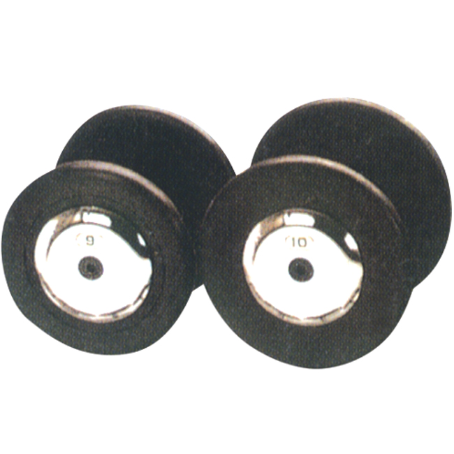 Adjustable weight lifting Pro Style Dumbbell set wholesale round dumbbells 7.5 12.5 kg Rubber coated UV10812