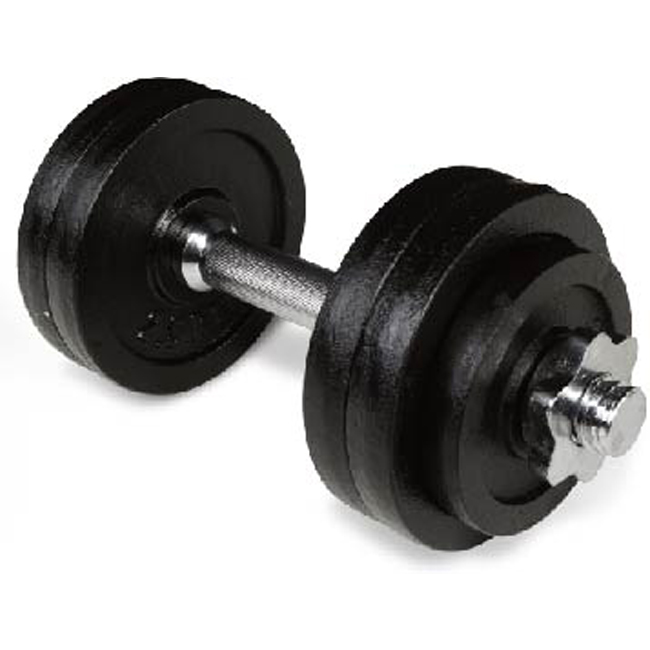 Adjustable 15kg Black Painting Dumbbell set for men fitness training home gym workout UV11104