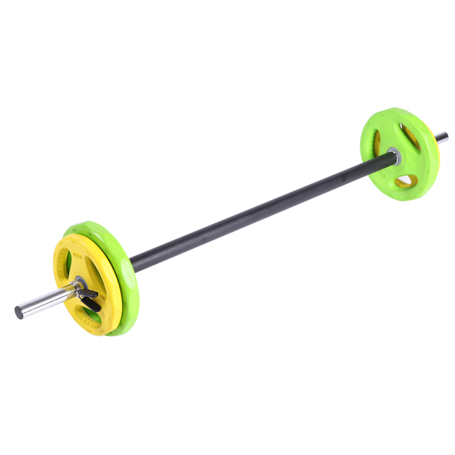 Rubber Coated Dancing Barbell Sets For Women Home Gym UV13606