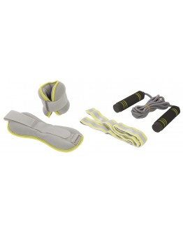 Fitness Set - Ankle weight, Jump Rope, Elastic Band